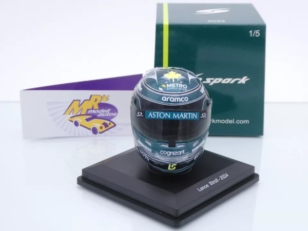 Spark 5HF144 # Helm Formel 1 Team Aston Martin " Lance Stroll " Nr.18 2024 1:5