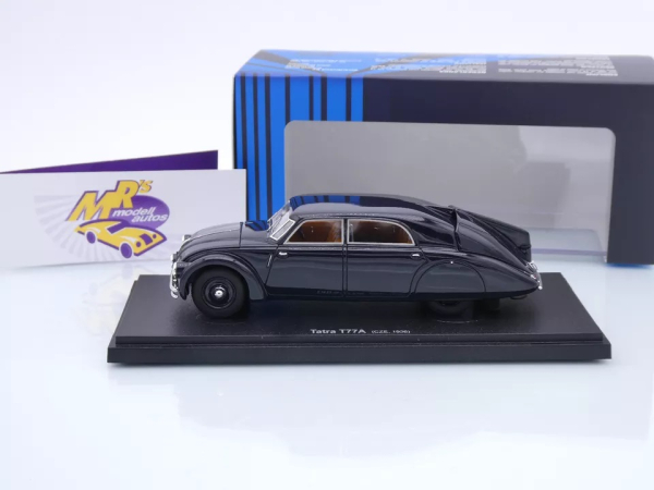 Autocult Avenue 60118 # Tatra T77A Prototyp Baujahr 1936 " schwarz-blau " 1:43