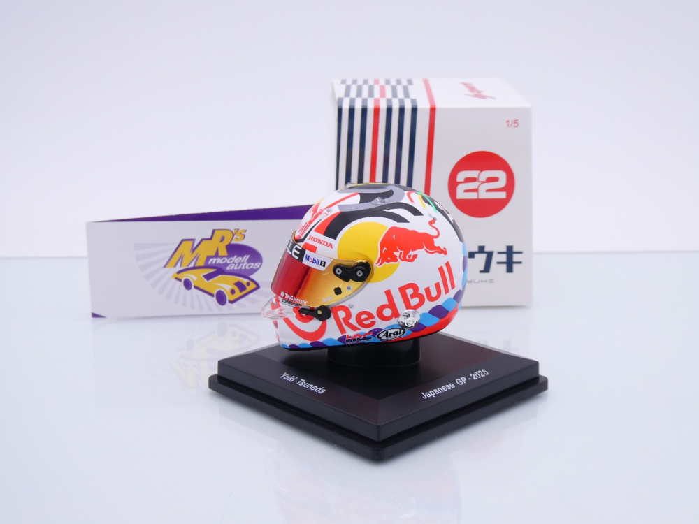 Spark 5HF204 # Helm Formel 1 Japan GP 2025 Red Bull Racing " Yuki Tsunoda " 1:5