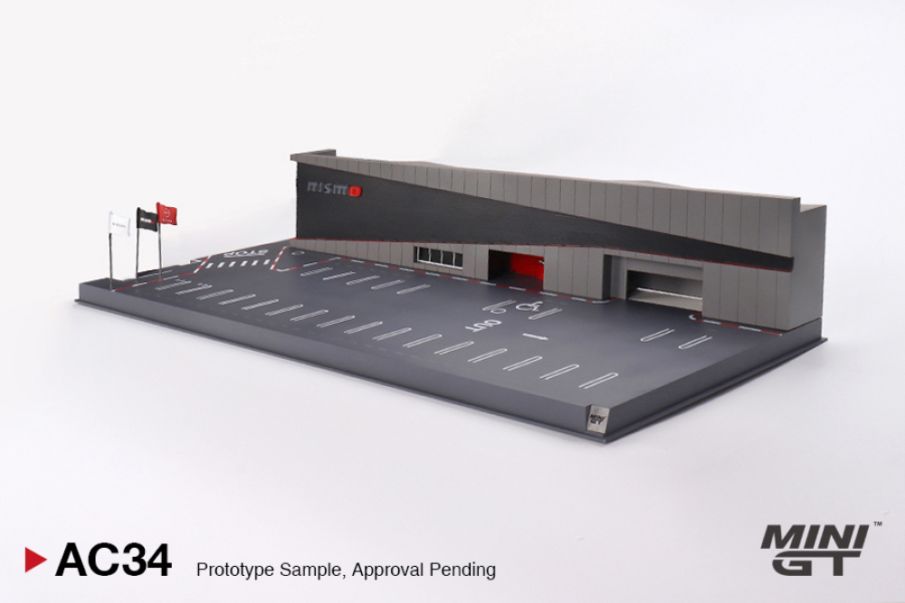 TSM MINI GT MGTAC34 # Diorama " Nissan NISMO Motorsport Operation Center " 1:64