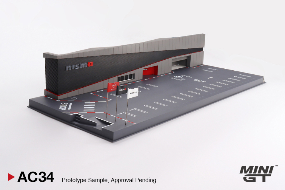TSM MINI GT MGTAC34 # Diorama " Nissan NISMO Motorsport Operation Center " 1:64