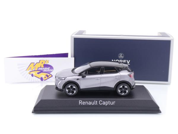 Norev 517767 # Renault Captur Baujahr 2024 " graumetallic-schwarz " 1:43
