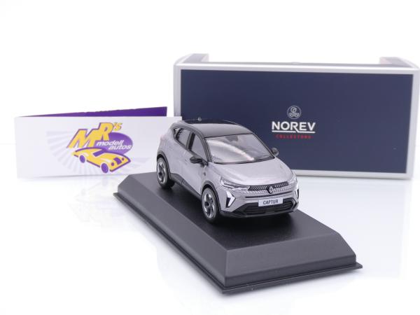 Norev 517767 # Renault Captur Baujahr 2024 " graumetallic-schwarz " 1:43