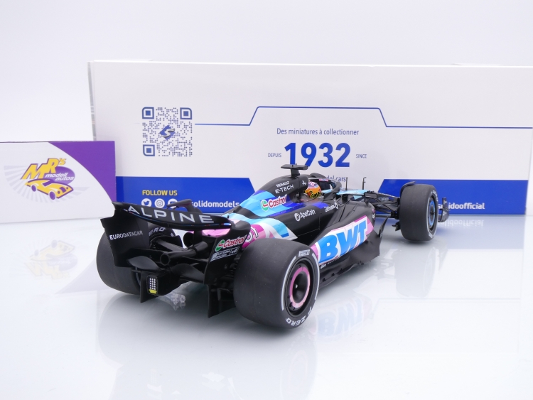 Solido S1814001 # Alpine BWT A524 F1 #31 10th Miami GP 2024 " Esteban Ocon " 1:18