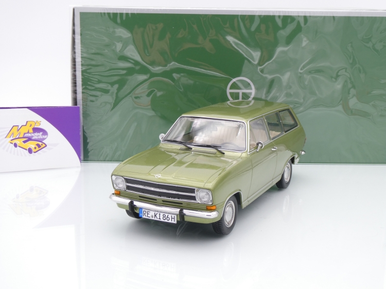 Touring 18048100 # Opel Kadett B Caravan Baujahr 1972 " hellgrünmetallic " 1:18