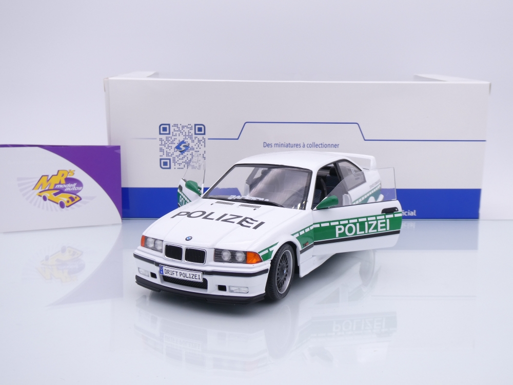 Solido S1803915 # BMW M3 E36 Coupe Baujahr 1991 " Drift Polizei " 1:18