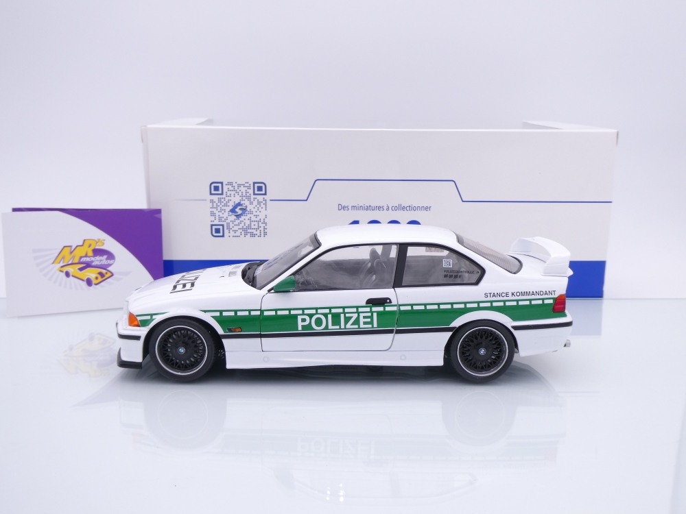 Solido S1803915 # BMW M3 E36 Coupe Baujahr 1991 " Drift Polizei " 1:18