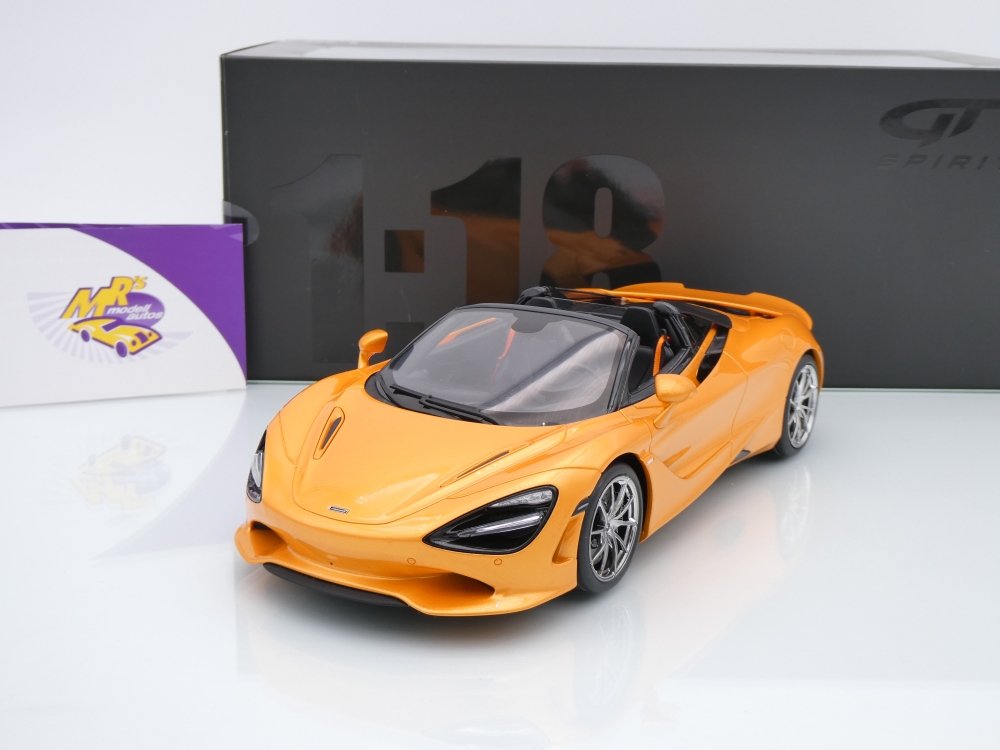 GT Spirit GT488 # McLaren 750S Spider Baujahr 2024 " Orangemetallic " 1:18