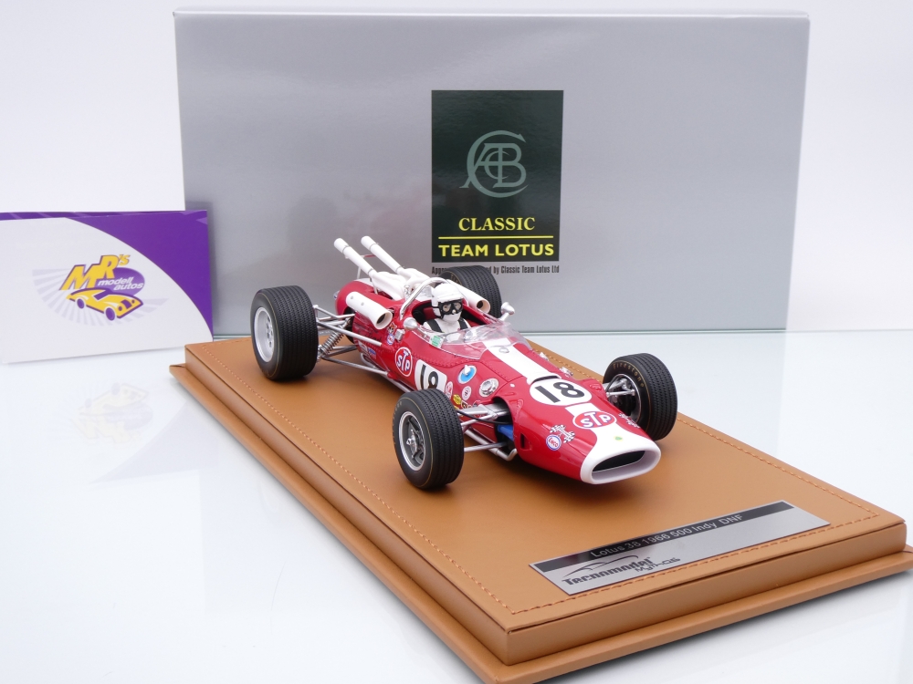 Tecnomodel TMD18-319D # Lotus 38 #18 DNF Indianapolis 500 1966 " Al Unser " 1:18