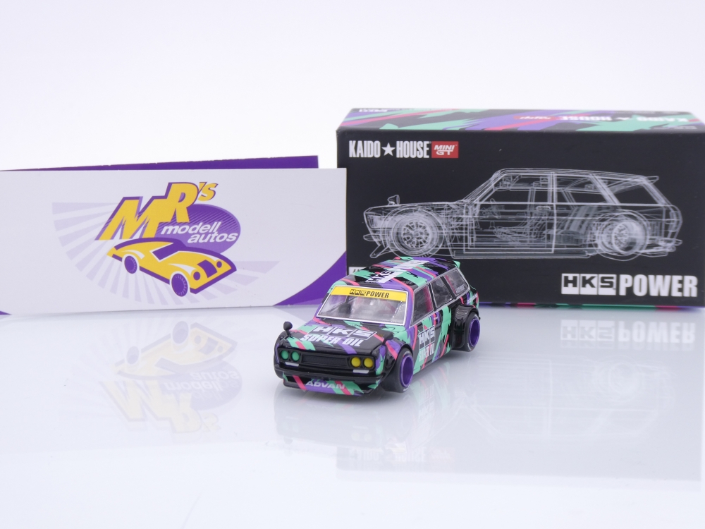 Mrs Modellautos - TSM MINI GT KHMG144 # Datsun 510 Wagon 