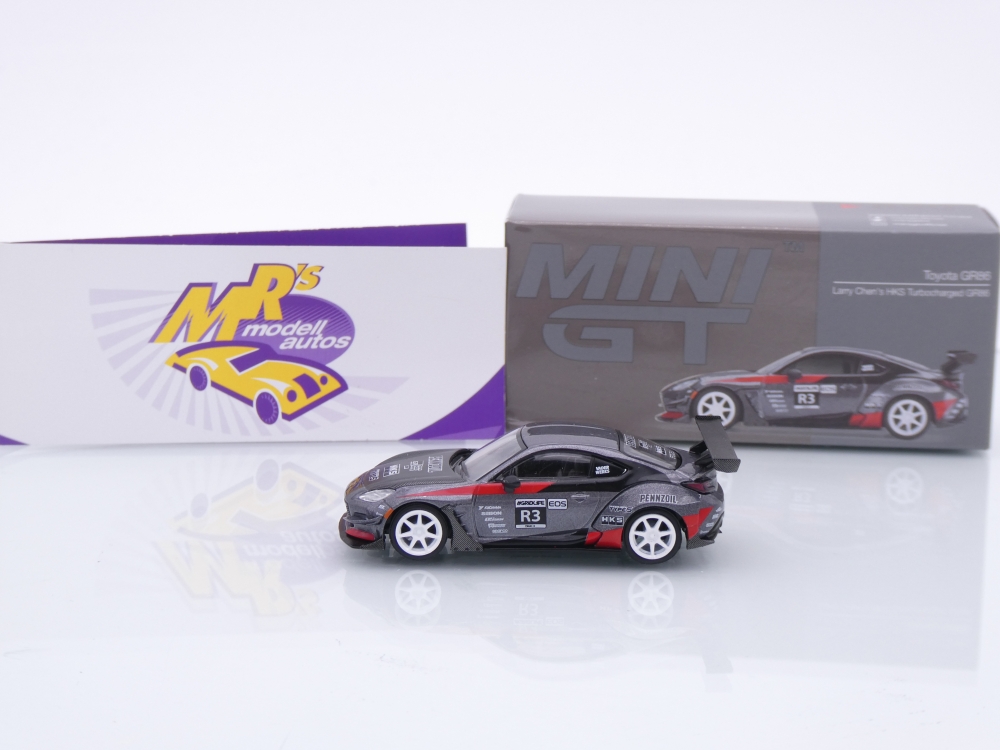TSM MINI GT MGT00820-L # Toyota GR86 Turbocharged LHD " Larry Chen HKS " 1:64