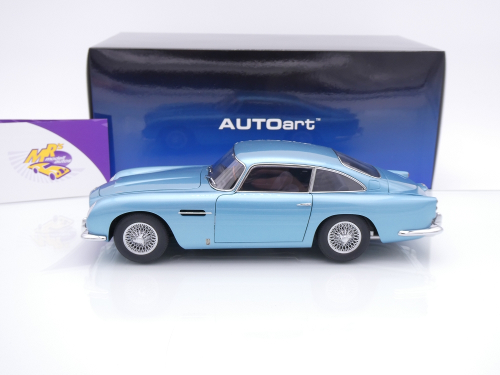 AUTOart 70288 # Aston Martin DB5 Baujahr 1964 " hellblaumetallic " 1:18