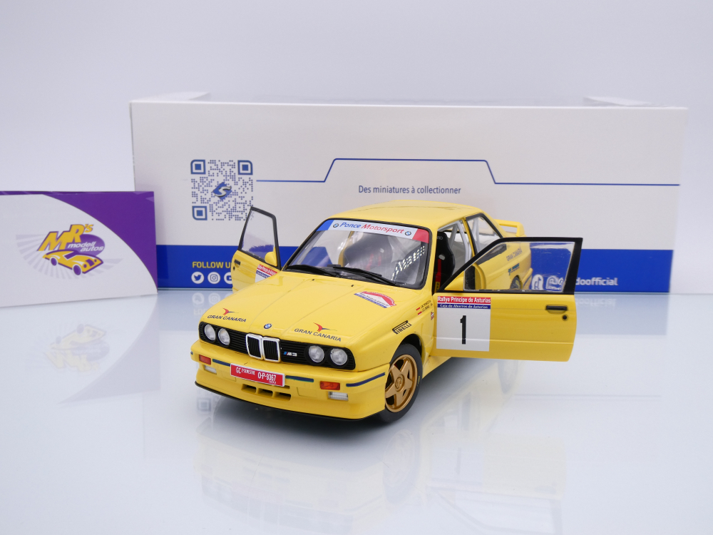 Solido S1801528 # BMW M3 E30 #1 Rallye Principe de Asturias 1991 " Ponce " 1:18