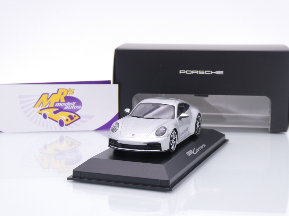 Minichamps WAP0200200SCPE # Porsche 911 992 Carrera Baujahr 2024 " GT-silbermetallic " 1:43