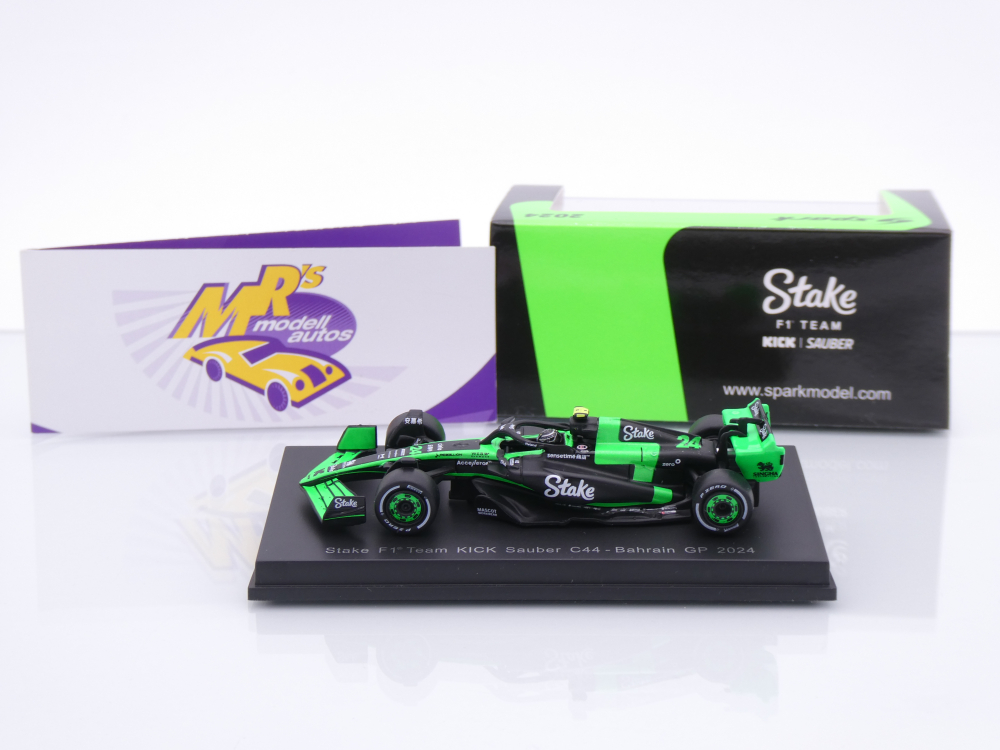Sparky Y367 # Kick Sauber C44 F1 Nr.24 Bahrain GP 2024 " Guanyu Zhou " 1:64