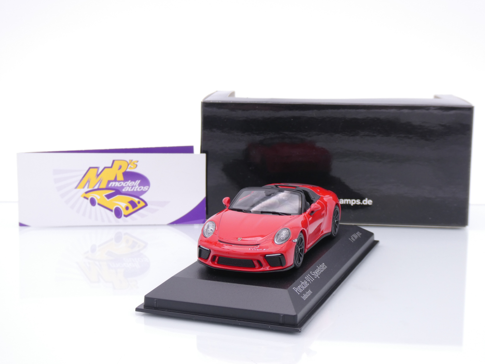 Minichamps 410061135 # Porsche 911 (991) Speedster Baujahr 2019 " indischrot " 1:43