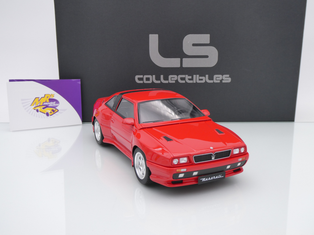 LS Collectibles LS050A # Maserati Shamal Sportcoupe Baujahr 1989 " rot " 1:18