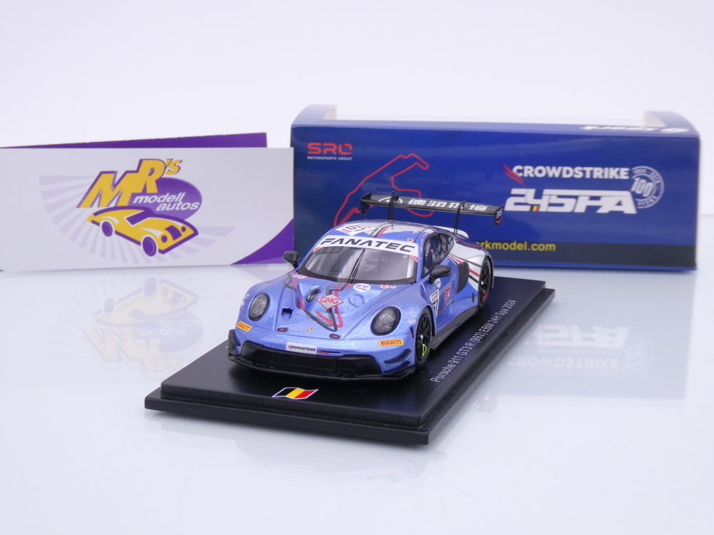 Spark SB833 # Porsche 911 GT3 R #61 24h Spa 2024 " EBM Earl Bamber Motors " 1:43