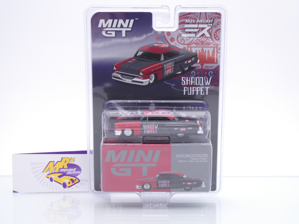 TSM MINI GT MGT00874-BL # Lincoln Capri Hot Rod MIZU 2024 " Shadow Puppet " 1:64