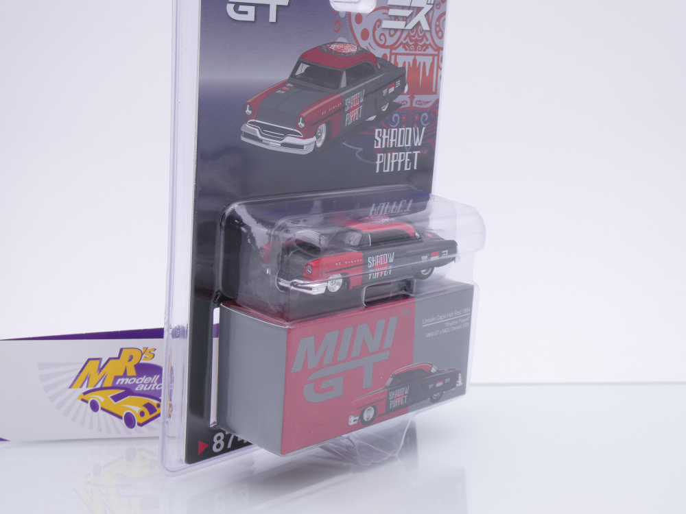 TSM MINI GT MGT00874-BL # Lincoln Capri Hot Rod MIZU 2024 " Shadow Puppet " 1:64