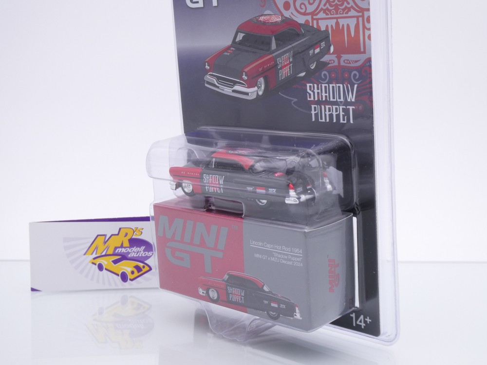 TSM MINI GT MGT00874-BL # Lincoln Capri Hot Rod MIZU 2024 " Shadow Puppet " 1:64