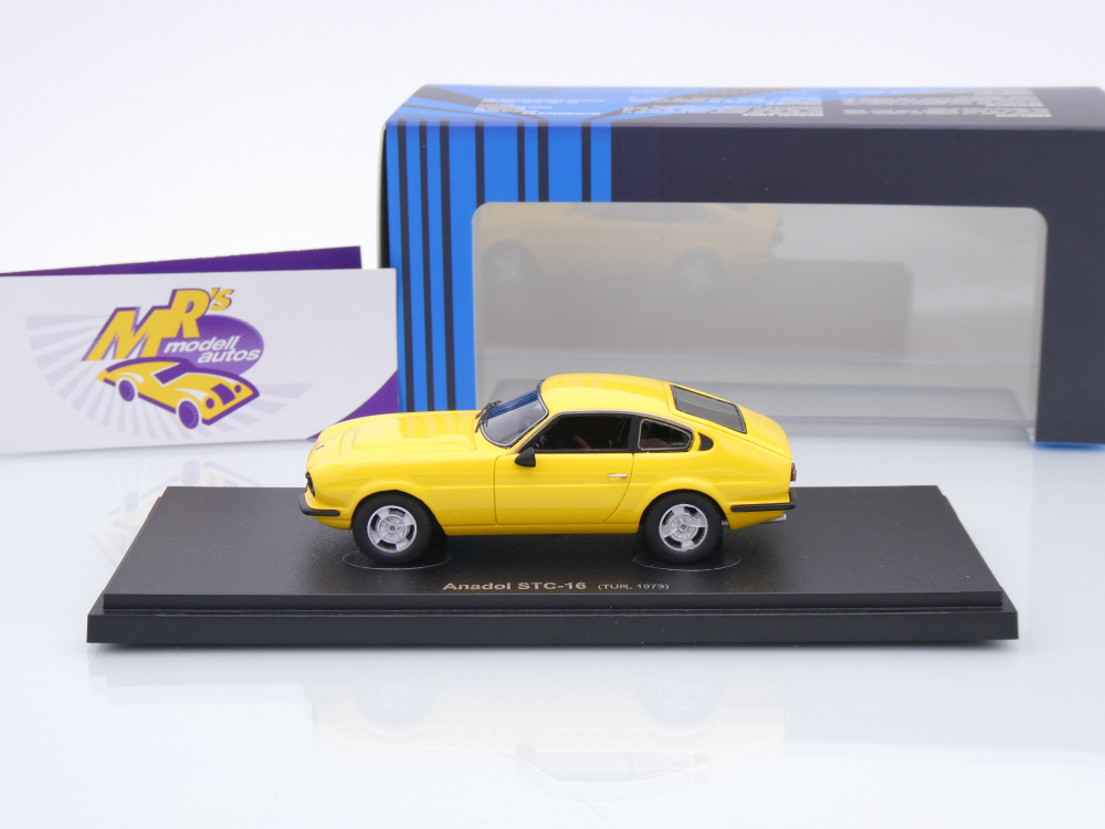 Autocult Avenue 60124 # Anadol STC-16 Coupe Baujahr 1973 " gelb " 1:43