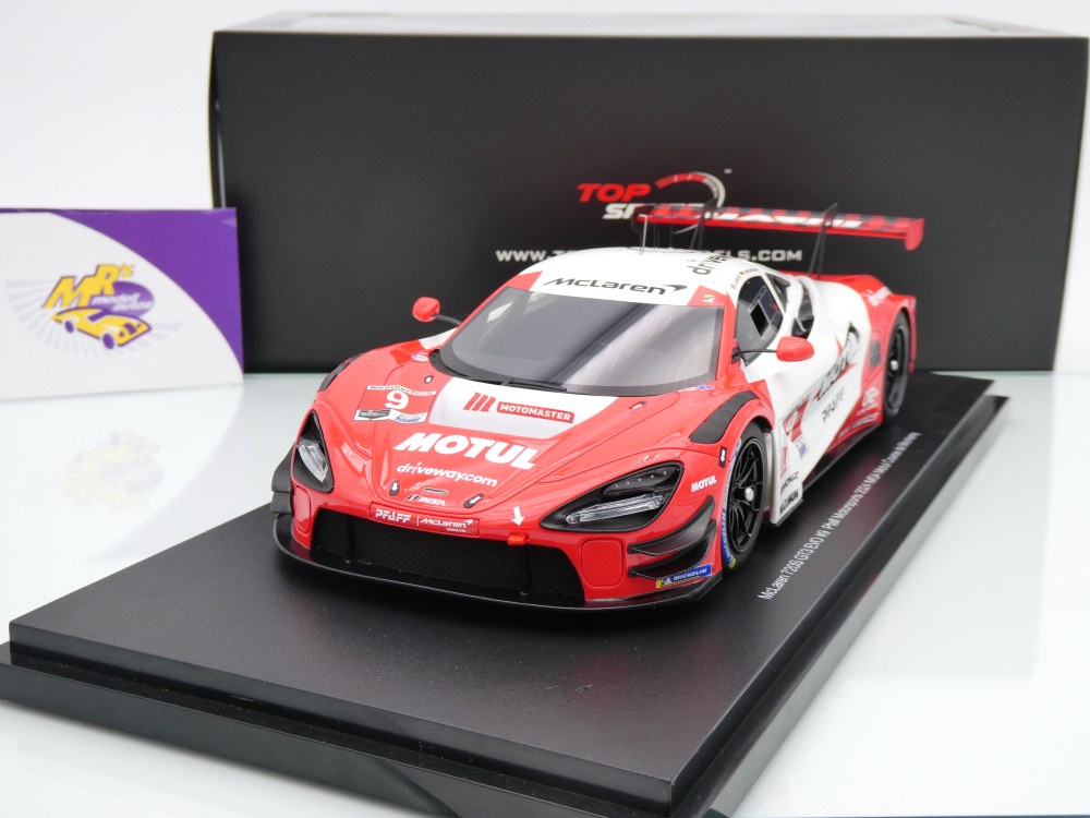 Top Speed TS0583 # McLaren 720S GT3 Evo #9 IMSA Laguna Seca 2024 " Pfaff Motorsports " 1:18