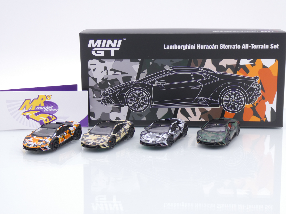 TSM MINI GT MGTS0026 # 4er Set Lamborghini Huracan Sterrato " All-Terrain " 1:64