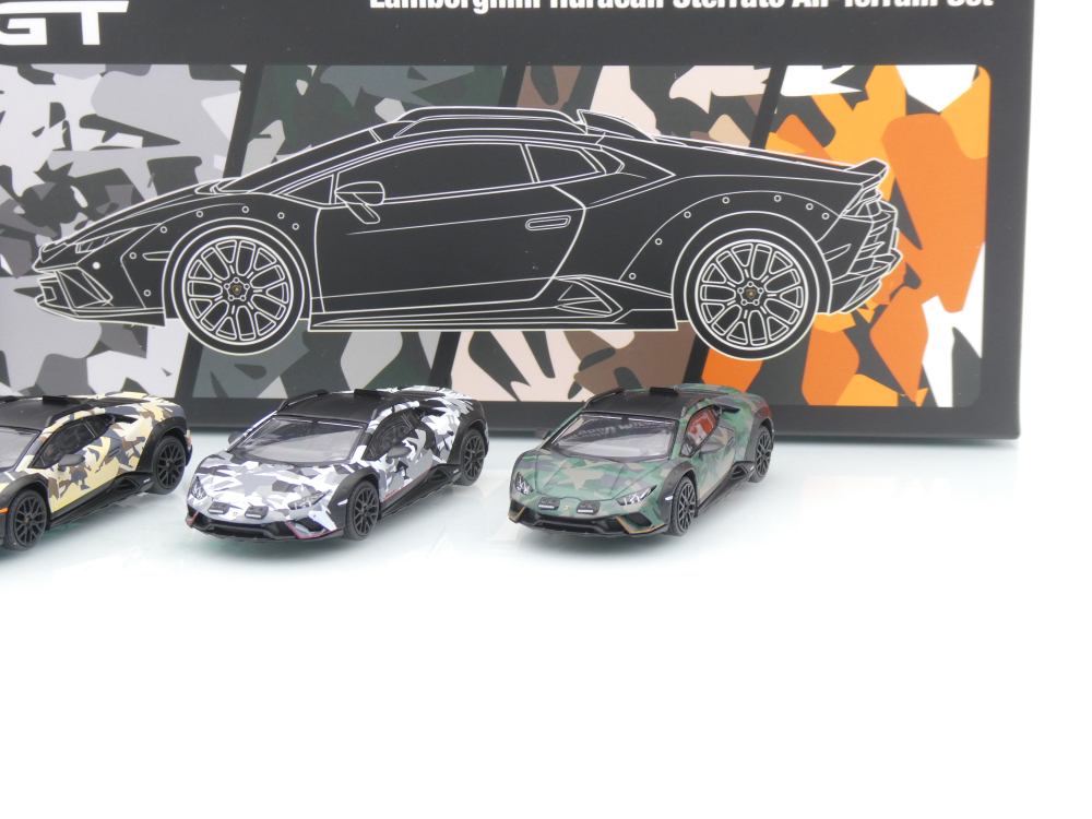TSM MINI GT MGTS0026 # 4er Set Lamborghini Huracan Sterrato " All-Terrain " 1:64