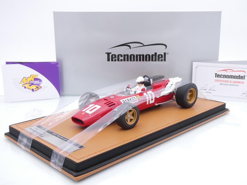 Tecnomodel TMD18-318D # Ferrari 312 F1 #10 Nürburgring GP 1966 " Mike Parkes " 1:18
