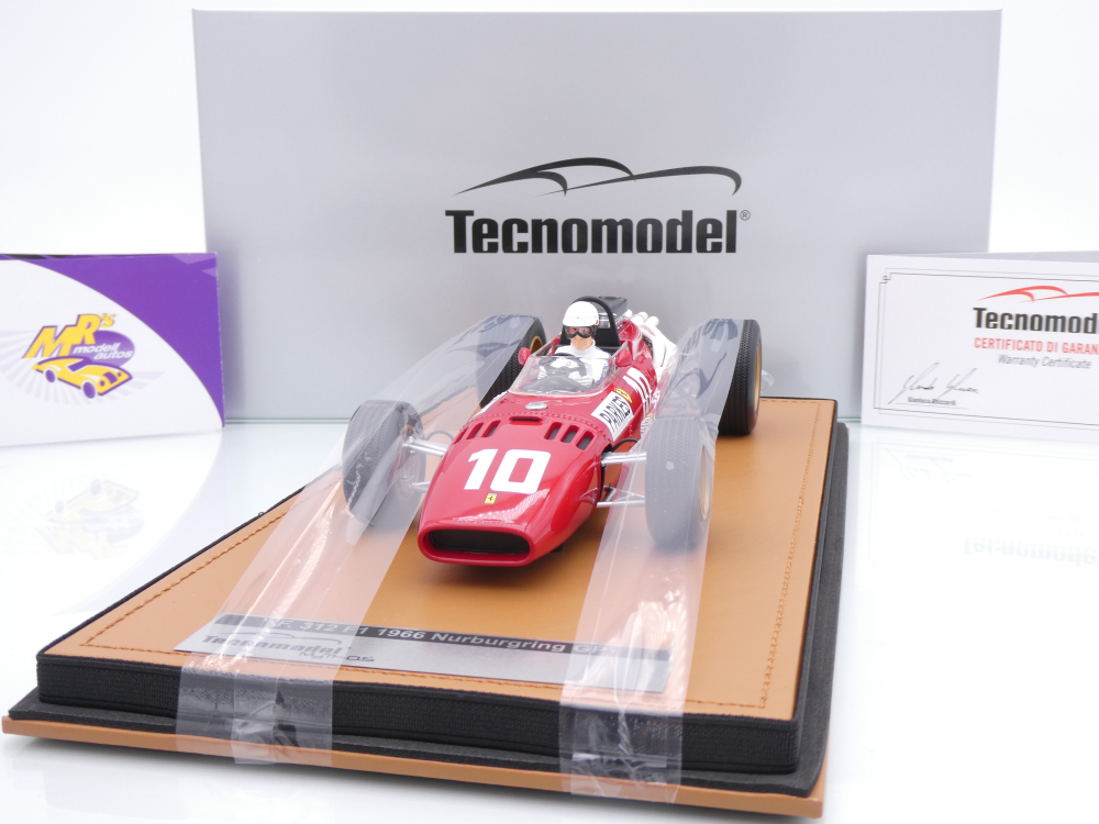 Tecnomodel TMD18-318D # Ferrari 312 F1 #10 Nürburgring GP 1966 " Mike Parkes " 1:18