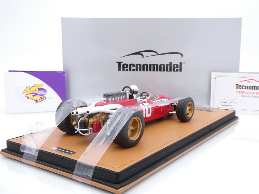 Tecnomodel TMD18-318D # Ferrari 312 F1 #10 Nürburgring GP 1966 " Mike Parkes " 1:18
