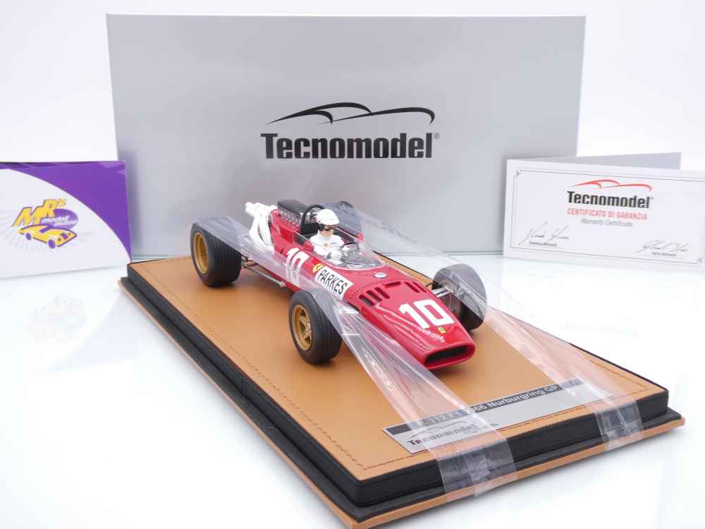 Tecnomodel TMD18-318D # Ferrari 312 F1 #10 Nürburgring GP 1966 " Mike Parkes " 1:18