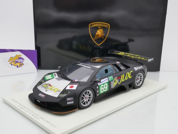 Spark 18S365 # Lamborghini Murcielago LP670 R-SV GT1 Nr.69 24h Le Mans 2010 " JLOC " 1:18