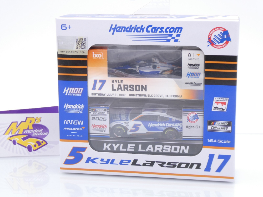 Lionel Racing CX52565HDDKL2GF # 2 Car Set Chevrolet Camaro NASCAR Indycar 2025 " Kyle Larson - HendrickCars.com Double HD1100 " 1:64