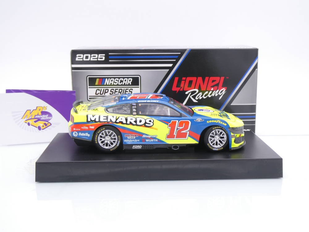 Lionel Racing C122523MNTRB # Ford Mustang NASCAR 2025 " Ryan Blaney - Menards Throwback " 1:24