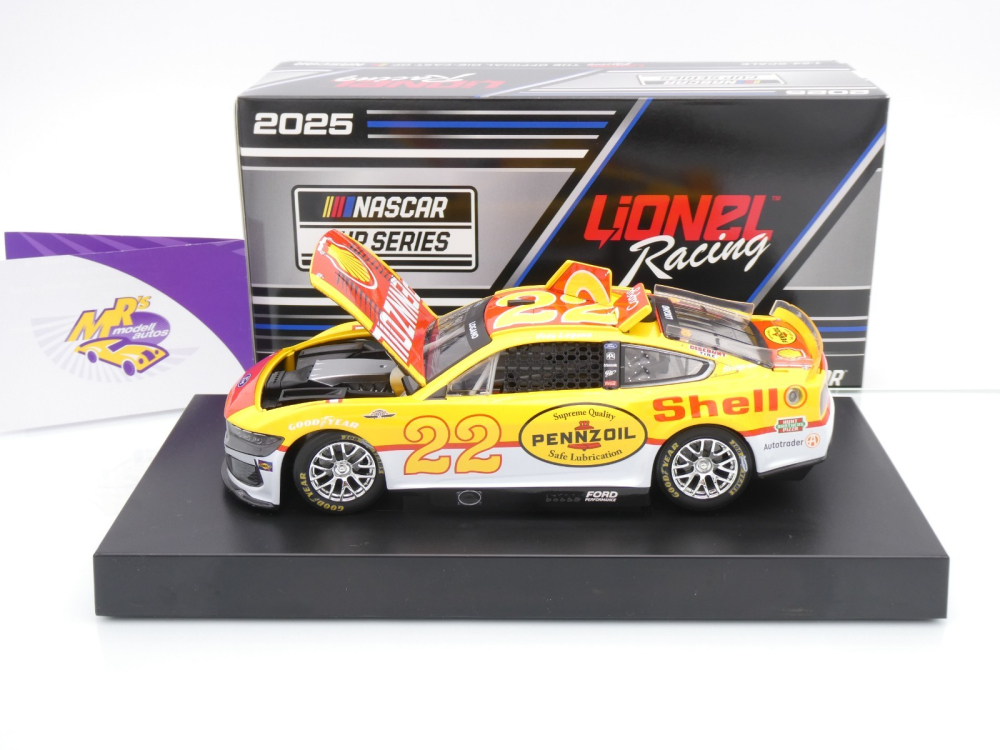 Lionel Racing C222523SHDJL # Ford Mustang NASCAR 2025 " Joey Logano - Shell / Pennzoil Throwback " 1:24