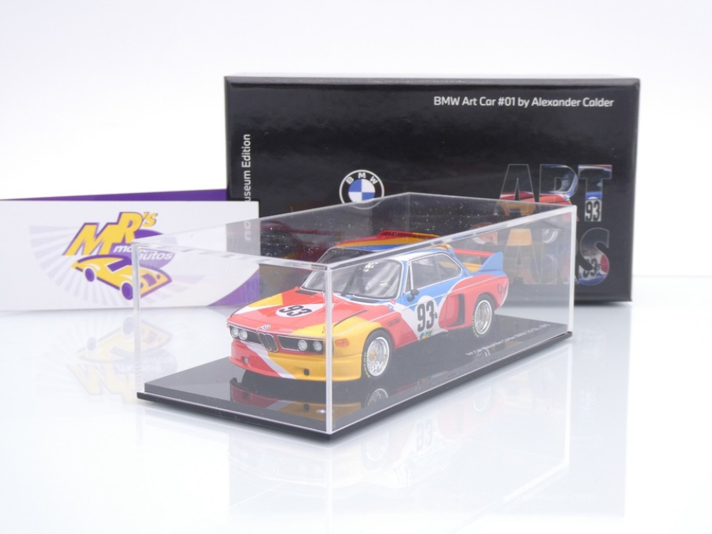 Norev 80425B54CD1 # BMW 3.0 CSL #93 24h Le Mans 1975 " Art Car - Alexander Calder " 1:43
