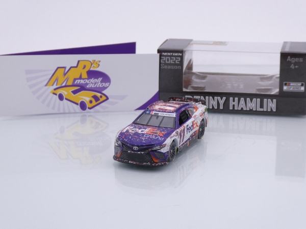 Lionel Racing W112265FEGDHM # Toyota Camry NASCAR 2022 " Denny Hamlin - FedEx Ground Charlotte Coke 600 Race Winner " 1:64