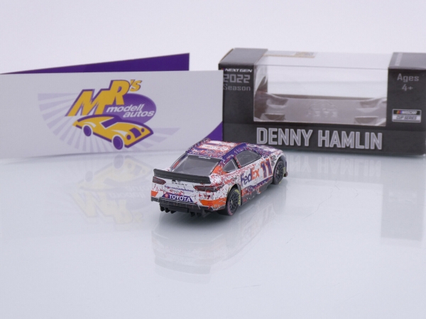 Lionel Racing W112265FEGDHM # Toyota Camry NASCAR 2022 " Denny Hamlin - FedEx Ground Charlotte Coke 600 Race Winner " 1:64