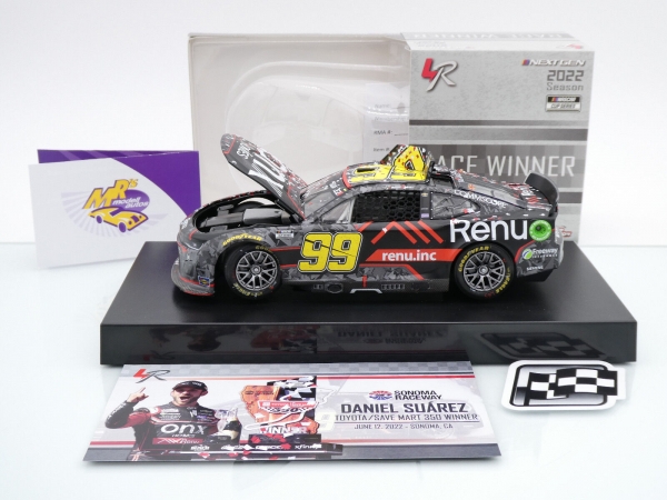 Lionel Racing W992223OREDZR # Chevrolet Camaro ZL1 NASCAR 2022 " Daniel Suarez - ONX Homes / Renu Sonoma Race Winner (1st Carrer Win) " 1:24