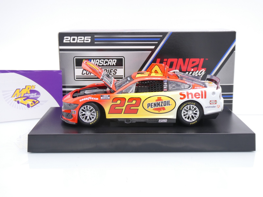 Lionel Racing C222523SHSJL # Ford Mustang NASCAR 2025 " Joey Logano - Shell / Pennzoil Special " 1:24