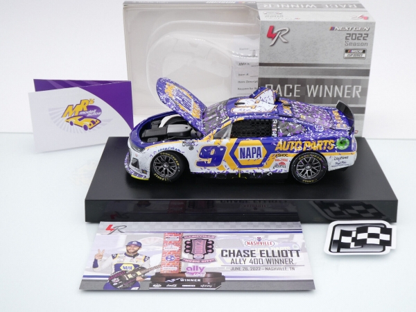 Lionel Racing WX92223NAPCL9 # Chevrolet Camaro ZL1 NASCAR 2022 " Chase Elliott - NAPA Auto Parts Nashville Race Winner " 1:24