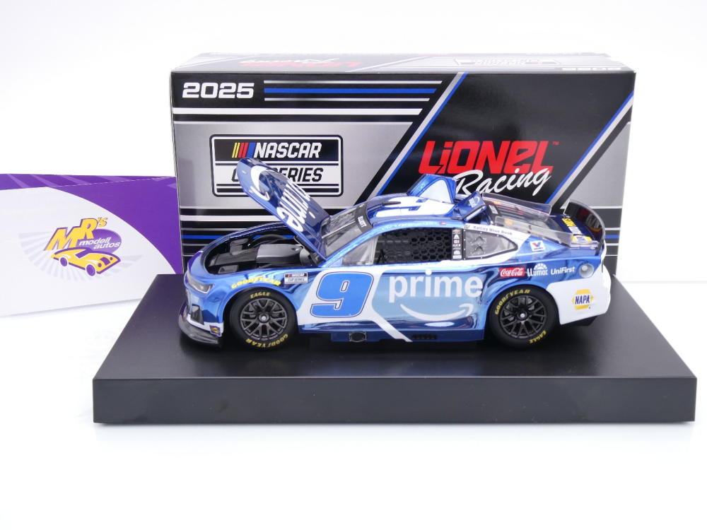 Lionel Racing CX92523AMZCLCL # Chevrolet Camaro NASCAR 2025 " Chase Elliott - Amazon Prime " 1:24 Color Chrome