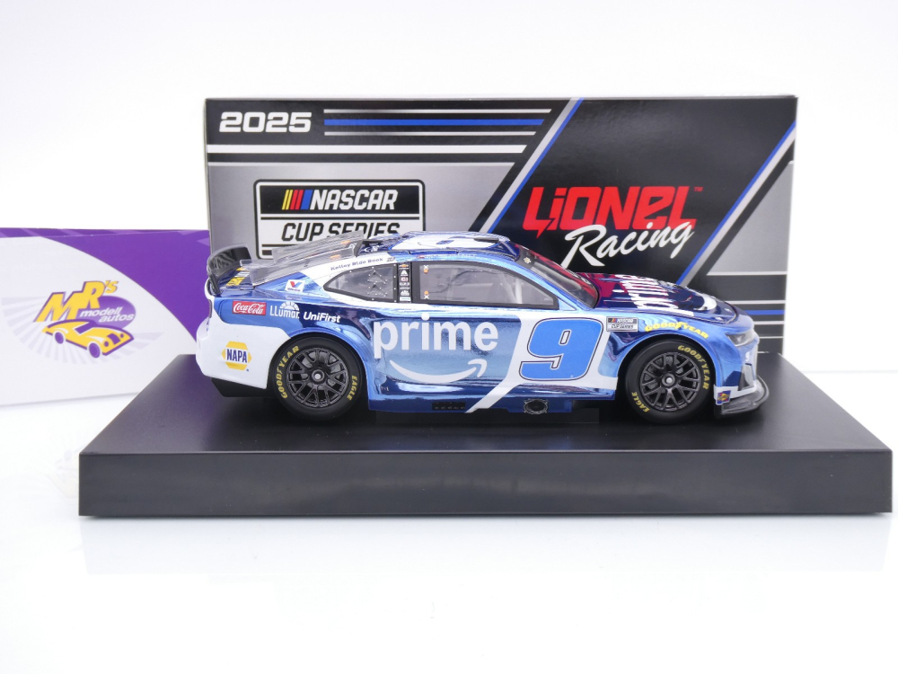 Lionel Racing CX92523AMZCLCL # Chevrolet Camaro NASCAR 2025 " Chase Elliott - Amazon Prime " 1:24 Color Chrome