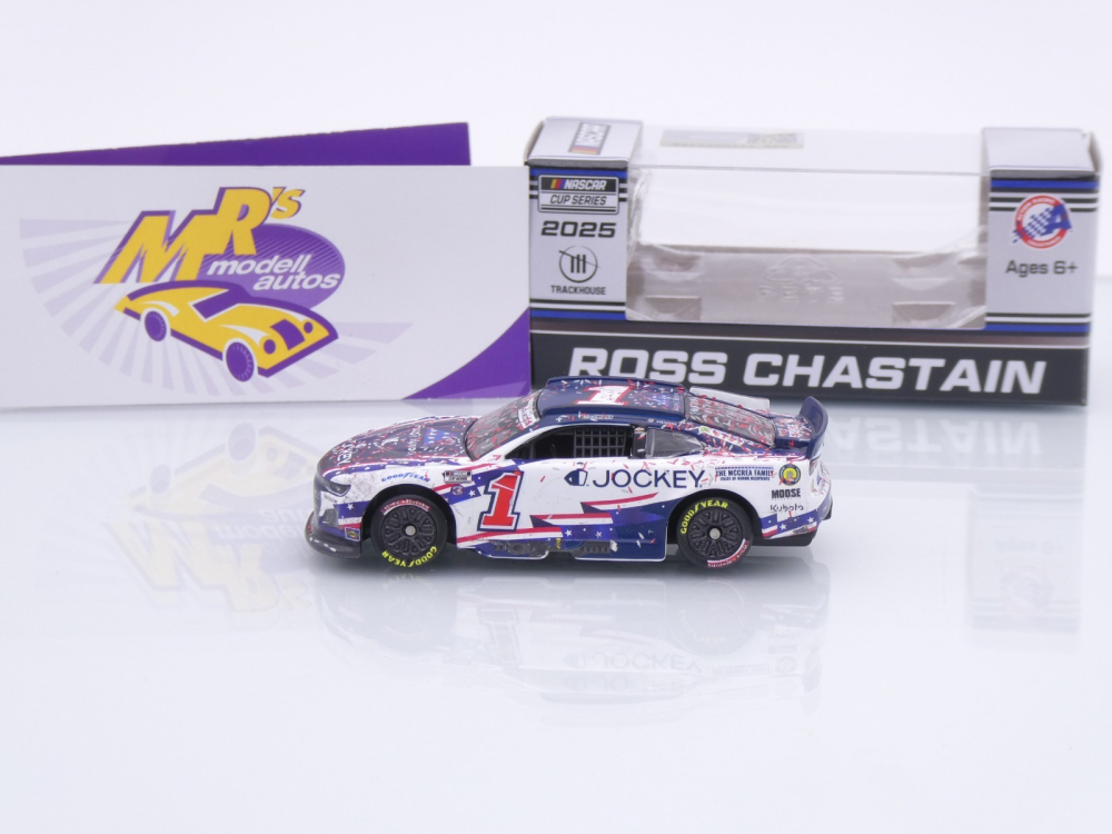 Lionel Racing WX12565JOKRZM # Chevrolet Camaro NASCAR 2025 " Ross Chastain - Jockey x Folds of Honor Salutes Charlotte Win " 1:64