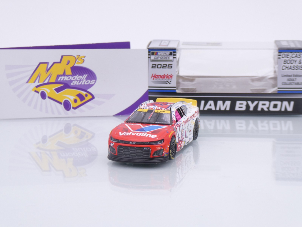 Lionel Racing C242561VSPWB # Chevrolet Camaro NASCAR 2025 " William Byron - Valvoline Cancer " 1:64