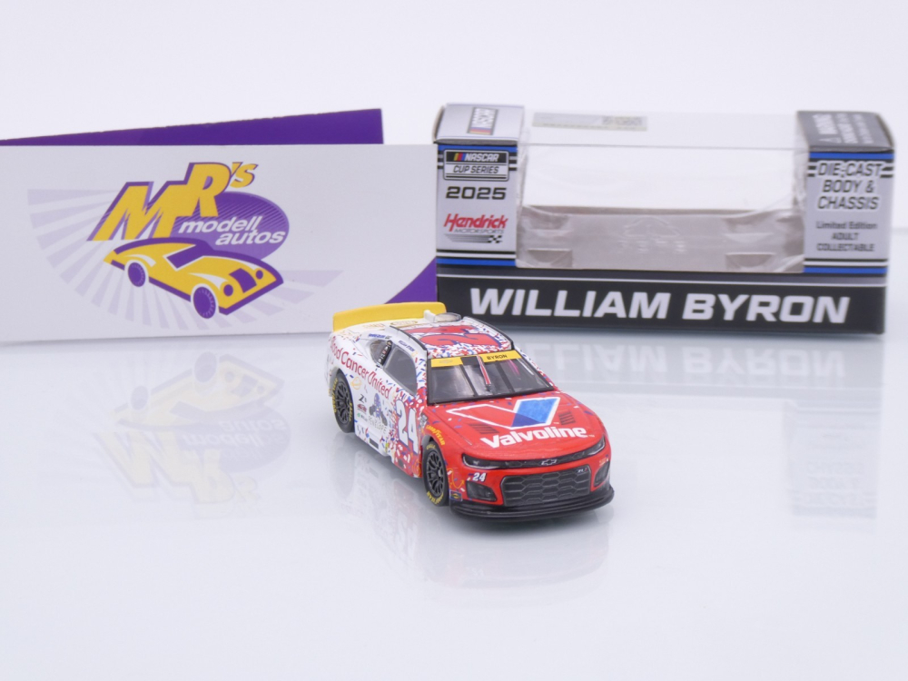 Lionel Racing C242561VSPWB # Chevrolet Camaro NASCAR 2025 " William Byron - Valvoline Cancer " 1:64