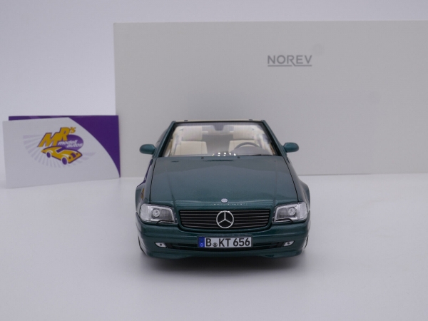 Norev 183753 # Mercedes-Benz 500 SL Cabriolet Baujahr 1999 " grün met. " 1:18