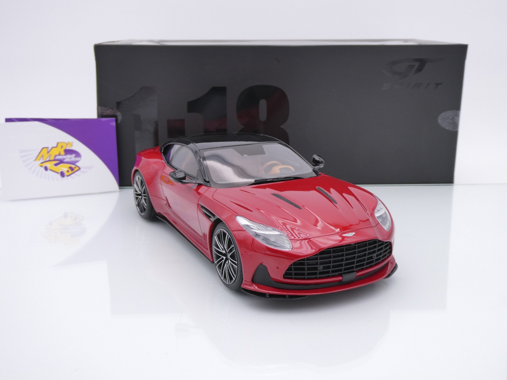 GT Spirit GT936 # Aston Martin DB12 Coupe Baujahr 2023 " rotmetallic " 1:18